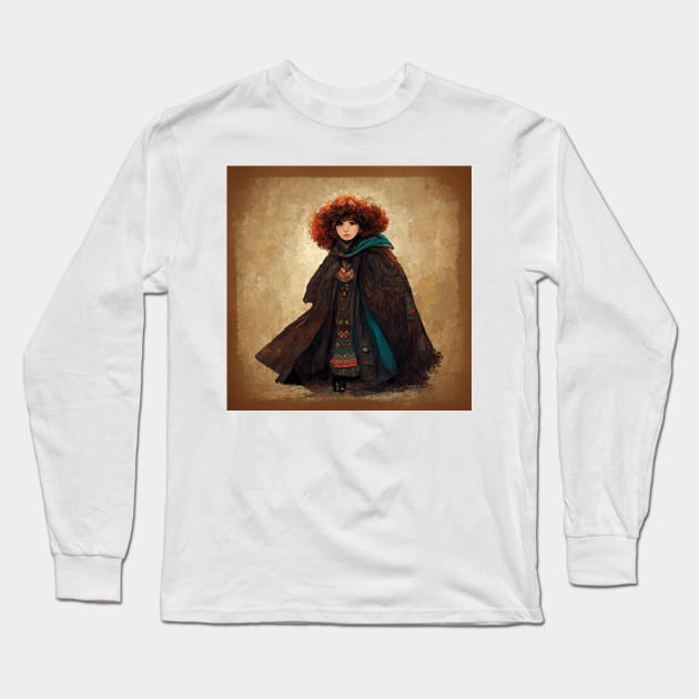 Halfling Rogue on the Loose Long Sleeve T-Shirt by CafePurr